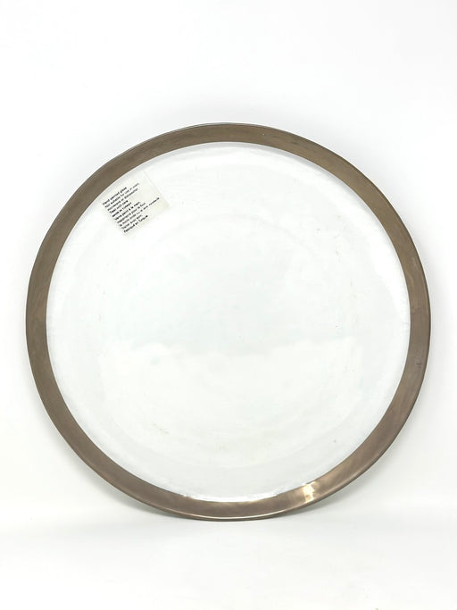 La Mediterannea HAND PAINTED GLASS CHARGER PLATE Plates Kitchen Smart   