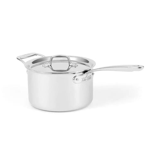 All-Clad G5 Graphite Core Stainless Steel 5-ply Bonded 4qt (3.8L) Sauce Pan with Lid Sauce Pan All-Clad   
