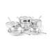 All-Clad G5 Graphite Core Stainless Steel 5 ply Cookware - 10 Piece Set Cookware Sets All-Clad   