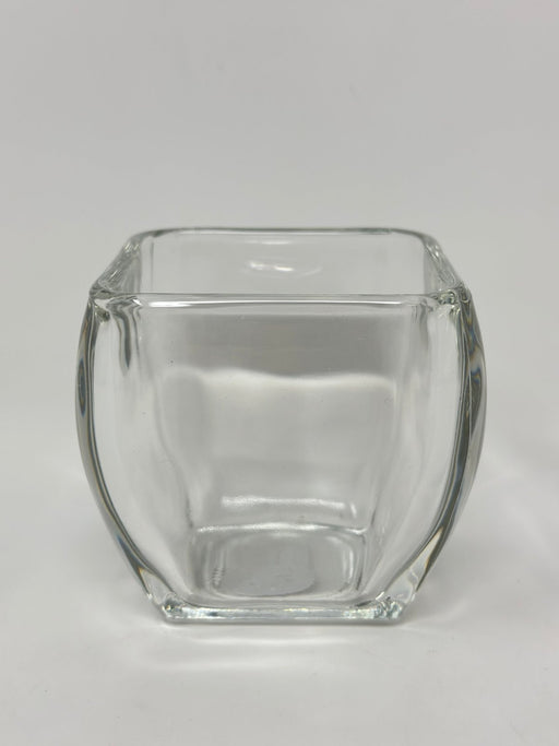 Libbey Clear Rounded Square Glass Votive - Set of 4 decor Kitchen Smart   