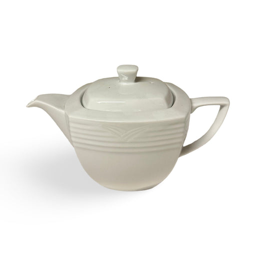 Noritake Arctic White Square Tea Pot Teapot Noritake   