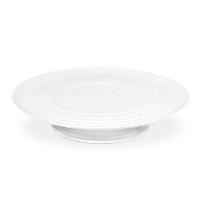 Portmeirion Sophie Conran White 12.75" (33cm) Footed Cake Plate Large Serving Platter Portmeirion   