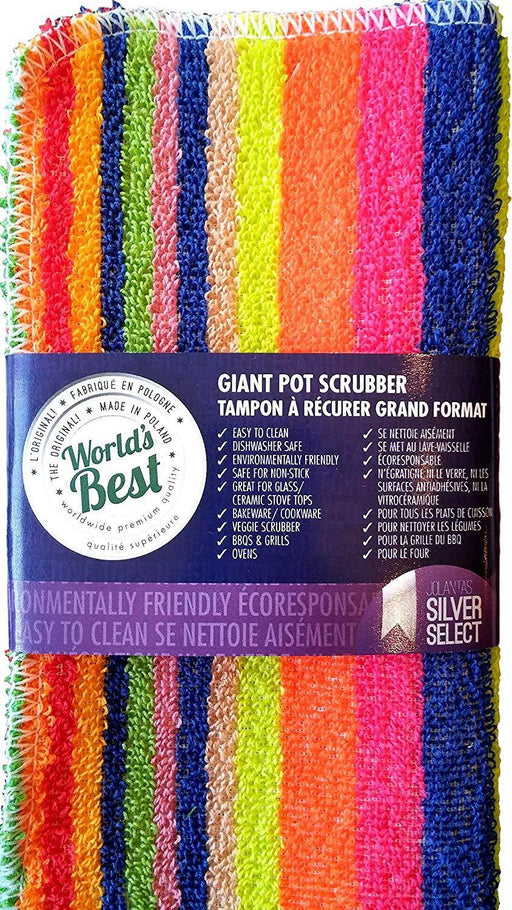 World's Best Giant Pot Scrubber - Set of 2 Cleaning Products Universal Stone Cleaner   