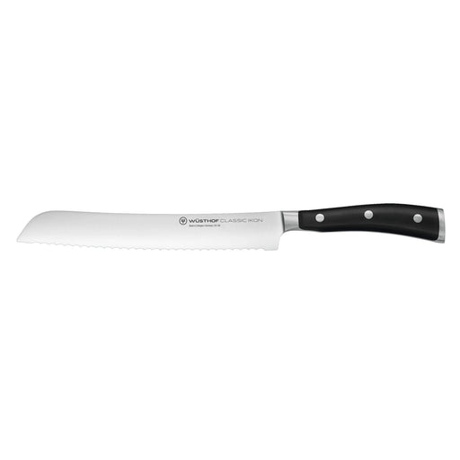 Wusthof Classic Ikon Black 8" (20cm) Bread Knife Bread Knives Wusthof   