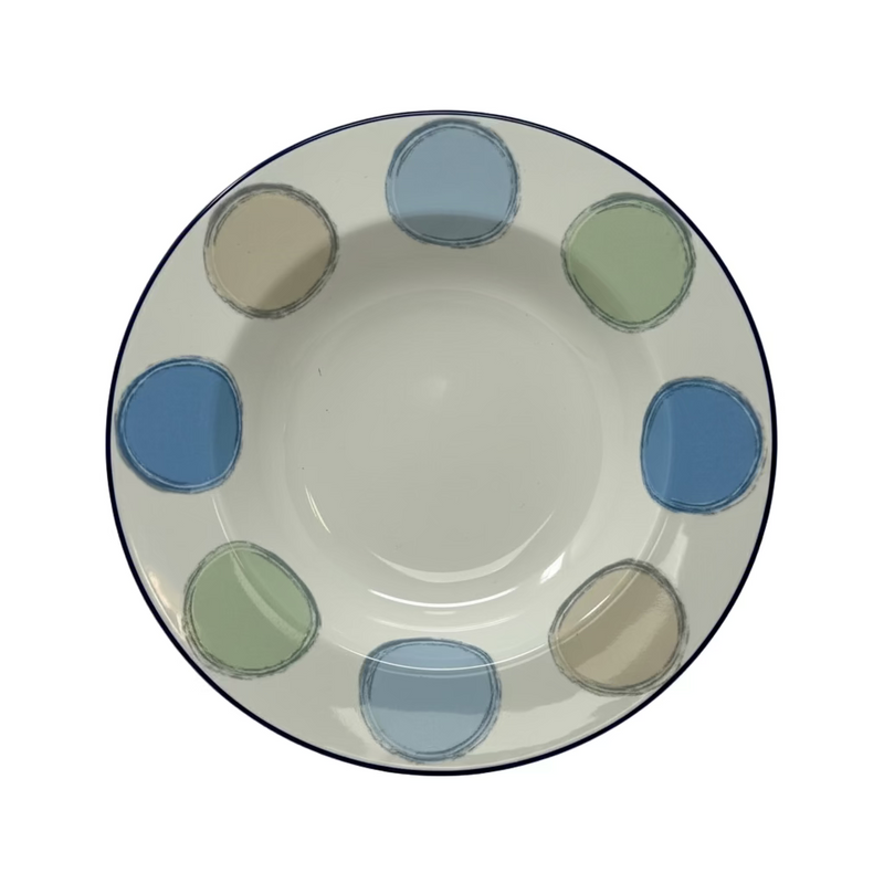 Noritake Ambience Java Blue Rim Soup