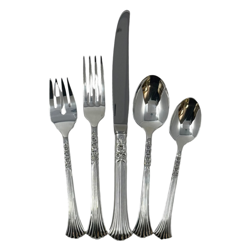 Oneida Oneida Floral Queen Silverplate 5-Piece Place Setting