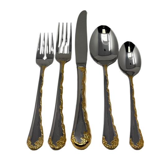 Oneida Oneida Belle Rose Golden 5-Piece Place Setting