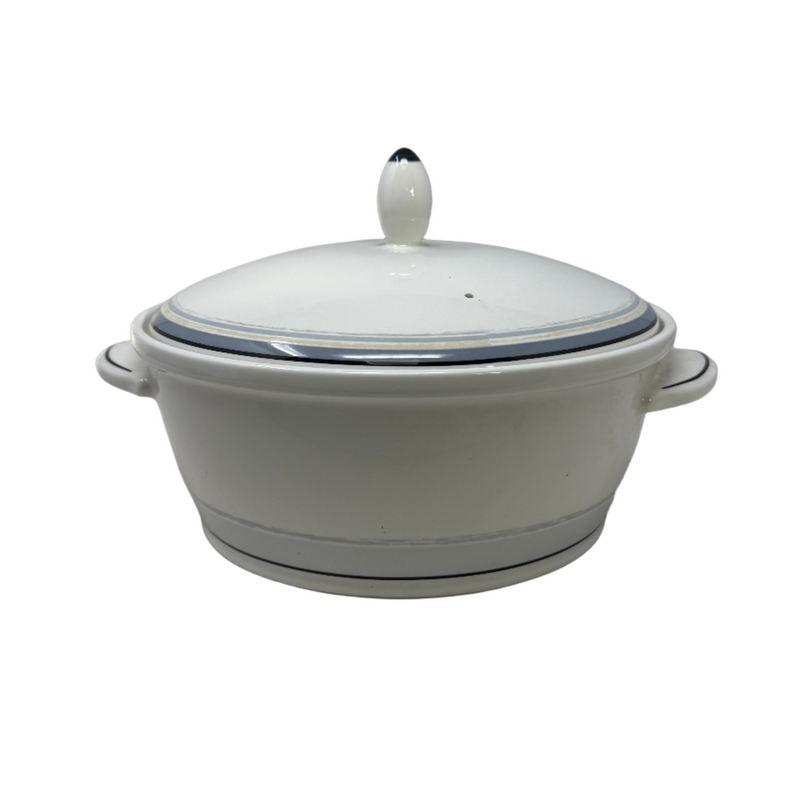 Noritake Ambience Java Graphite Covered Vegetable Bowl with Lid