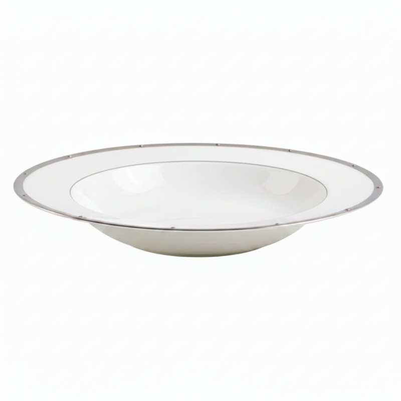 Noritake Rochelle Platinum Rim Soup Bowl
