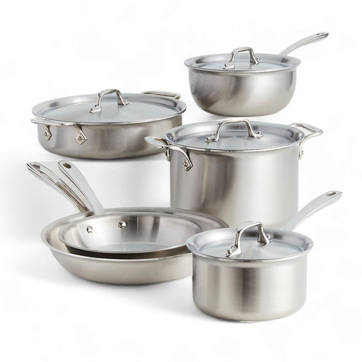 All-Clad D3 Brushed Curated - 10 Piece Set Cookware Sets All-Clad   