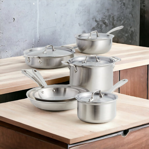 All-Clad D3 Brushed Curated - 10 Piece Set Cookware Sets All-Clad   