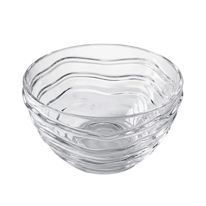 Alman Alman Mouth Blown Verre Souffle Ripple Bowl