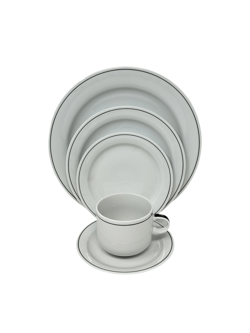 Arzberg Arzberg Linea Negra - 5 Piece Place Setting