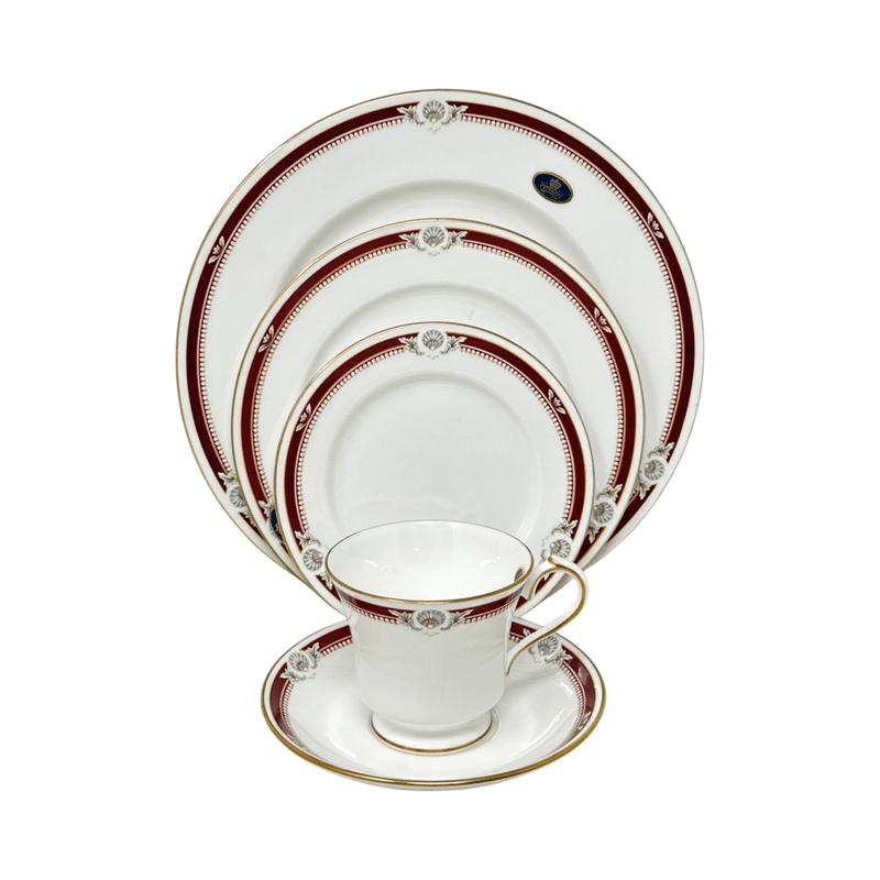 Aynsley Aynsley South Pacific Maroon - 5 Piece Place Setting
