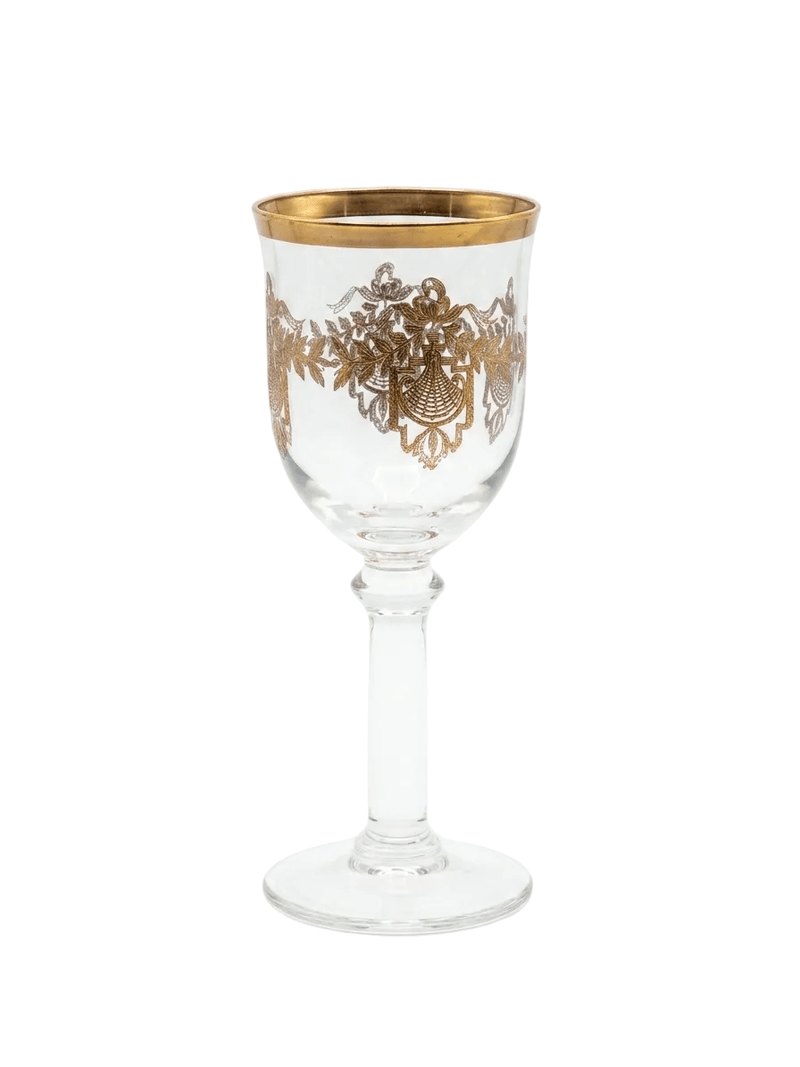 Bohemia Crystal_Bohemia Crystal 19th Century France Gilded Cordial Glass_