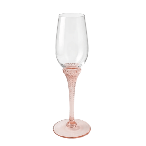 Bohemia Crystal Bohemia Crystal Pink Swirl Champagne Flute