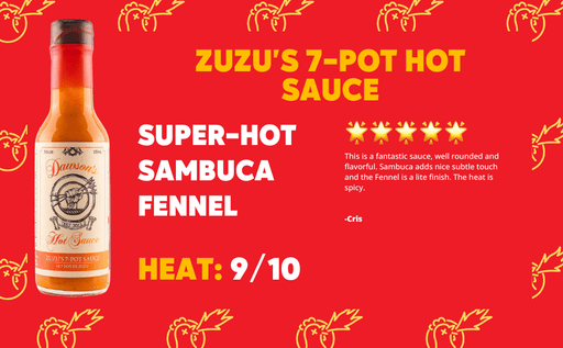 Dawson's Hot Sauce Dawson's Zuzu's 7-Pot Hot Sauce - From Hot One's Season 22