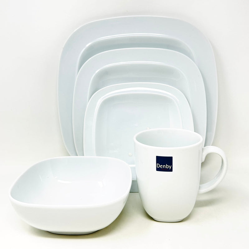 Denby Denby White Square - 5 Piece Place Setting