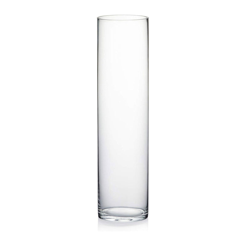 Forum Forum Clear Cylinder Designer Glass 20" Vase