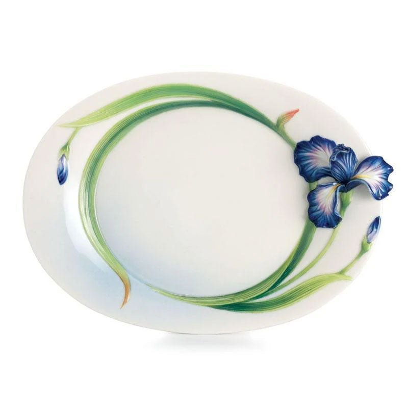 Franz Porcelain Franz Collection Eloquent Iris Dessert Plate