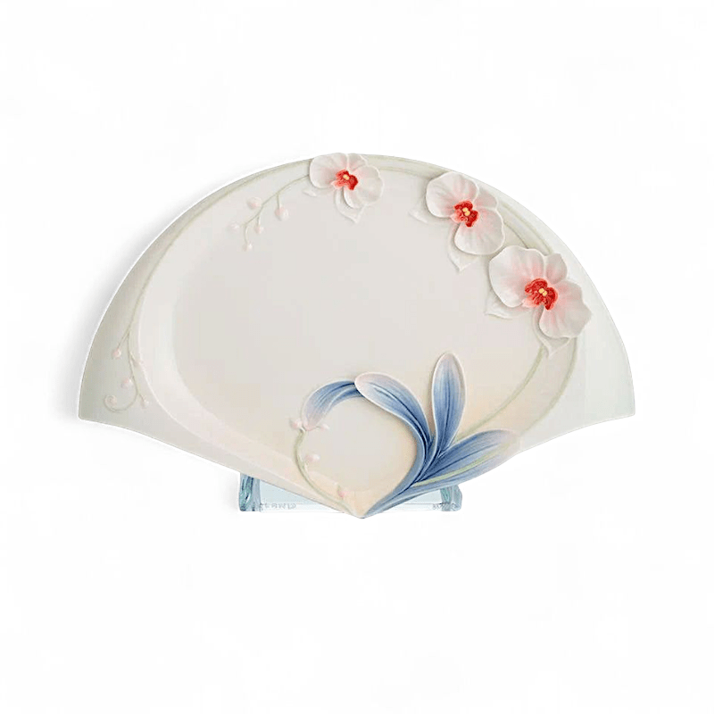 Franz Porcelain Franz Collection Graceful Orchid Platter