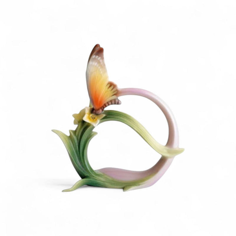 Franz Porcelain Franz Collection Papillon Butterfly Napkin Ring