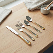 Heritage Heritage Stainless Classic Gold Shell - 5 Piece Place Setting