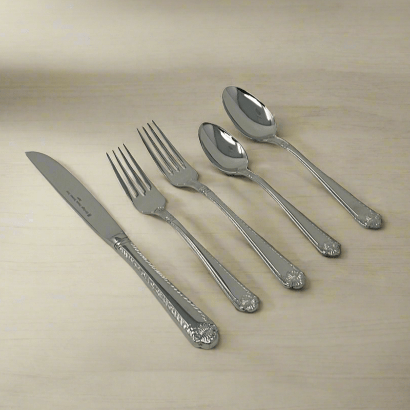 Heritage Heritage Stainless Steel Classic Shell - 5 Piece Place Setting