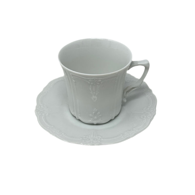 Hutschenreuther Hutschenreuther Baronesse White Espresso Cup & Saucer Set   