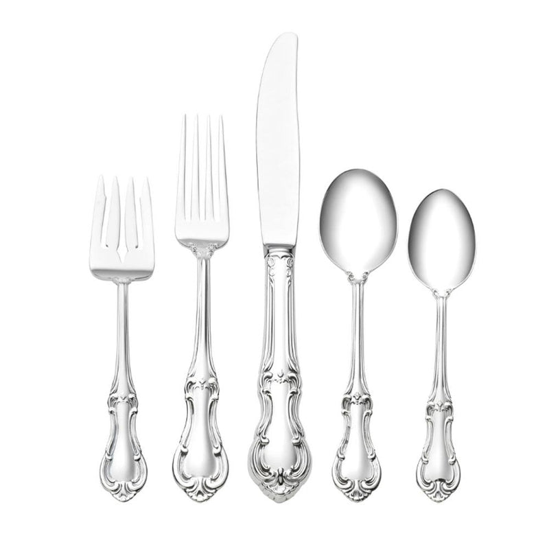 International Silver JOAN OF ARC STERLING SILVER FLATWARE - 5 PIECE PLACE SETTING