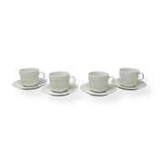 Johnson Brothers Johnson Brothers Athena White Cup & Saucer - Set of 4