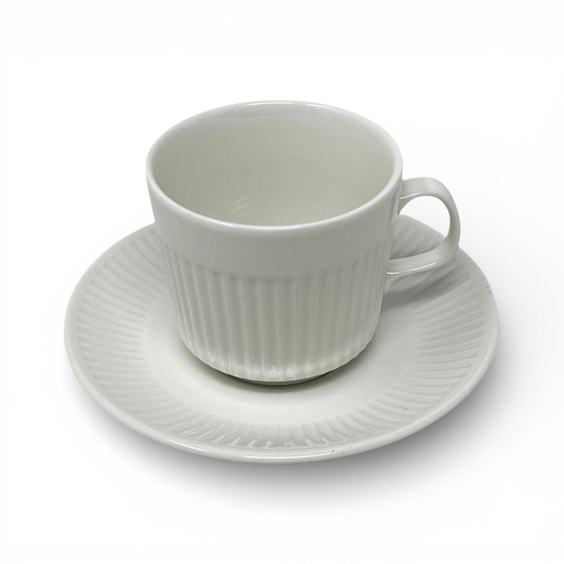 Johnson Brothers Johnson Brothers Athena White Cup & Saucer - Set of 4