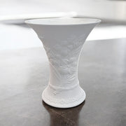 Kaiser Kaiser Bisque Matte Finish Embossed Dogwood Flower 12" Vase