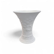 Kaiser Kaiser Bisque Matte Finish Embossed Dogwood Flower 12" Vase