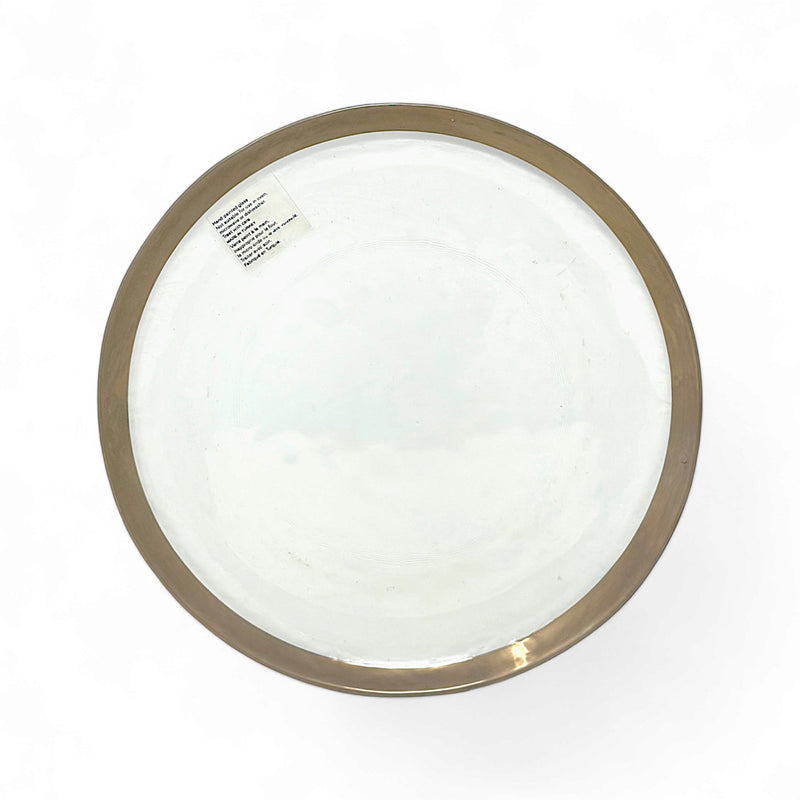 Kitchen Smart La Mediterannea HAND PAINTED GLASS CHARGER PLATE   