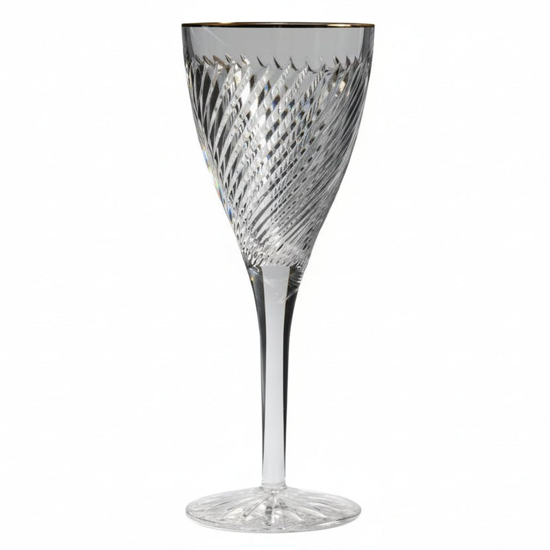 Kitchen Smart Waterford Crystal Arrington Gold Wine Glass