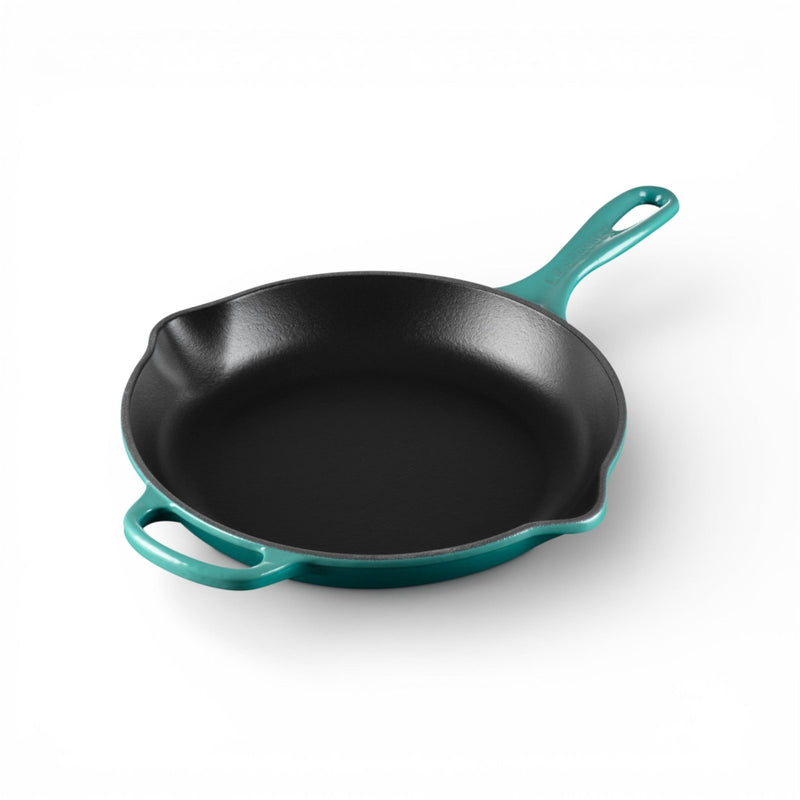 Le Creuset Le Creuset Cast Iron 12" (30cm) Iron Handle Skillet Bleu Riviera