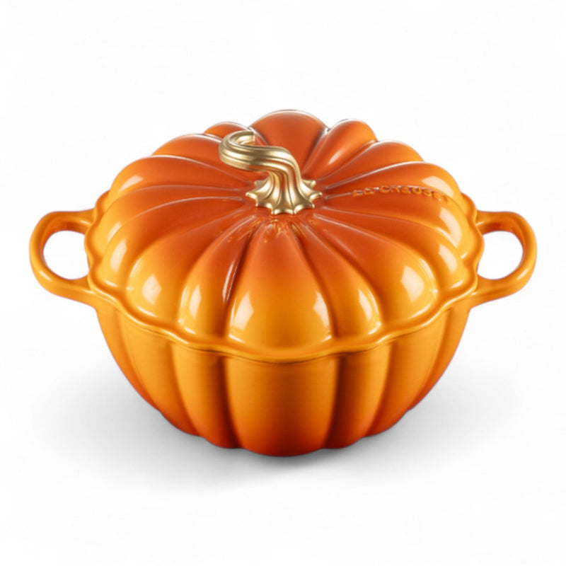 Le Creuset Le Creuset Cast Iron 4QT (3.7L) Pumpkin Cocotte Persimmon