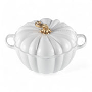 Le Creuset Le Creuset Cast Iron 4QT (3.7L) Pumpkin Cocotte White