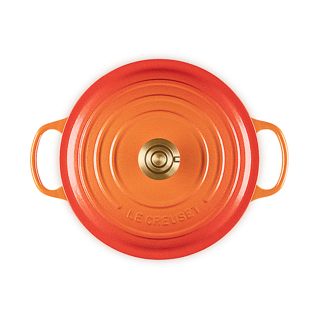 Le Creuset Le Creuset Cast Iron Flamme Dorée 5.3L (5.5 QT) Centenary Round Dutch Oven