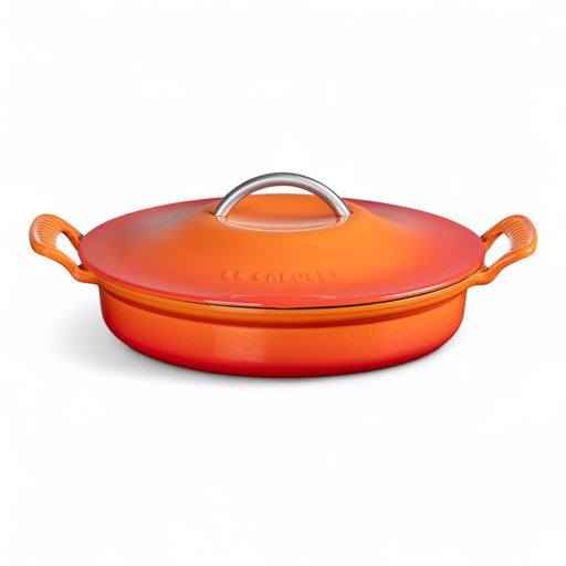 Le Creuset Le Creuset Cast Iron Modern Heritage Shallow Braiser Flame
