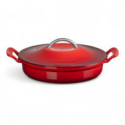 Le Creuset Le Creuset Cast Iron Modern Heritage Shallow Braiser Cerise