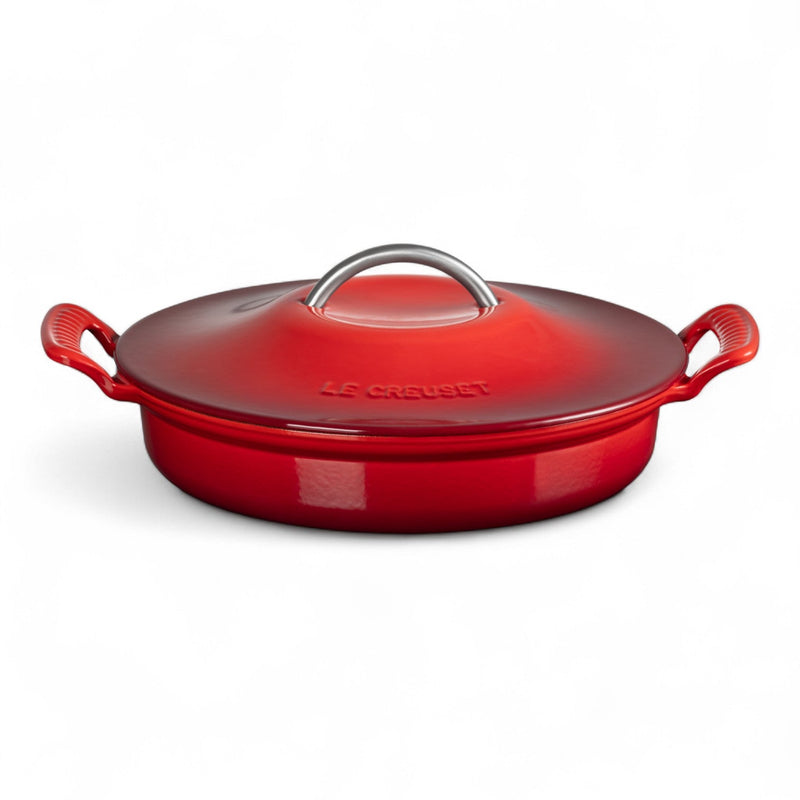Le Creuset Le Creuset Cast Iron Modern Heritage Shallow Braiser Cerise