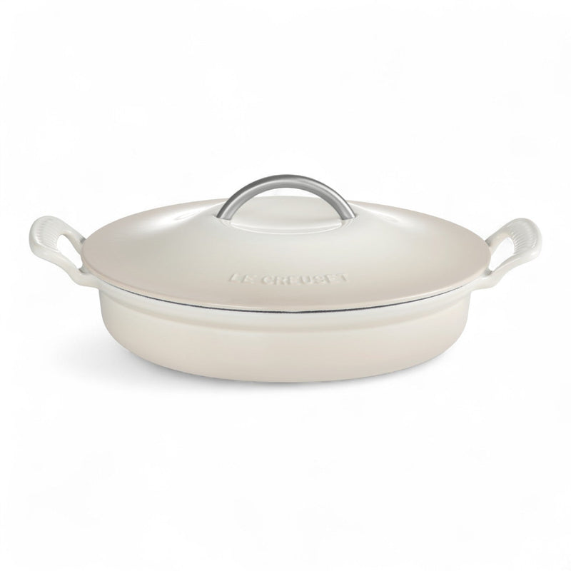 Le Creuset Le Creuset Cast Iron Modern Heritage Shallow Braiser Meringue