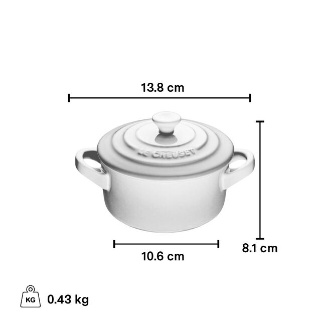 Le Creuset Le Creuset Mini Round Cocotte with Heart Knob