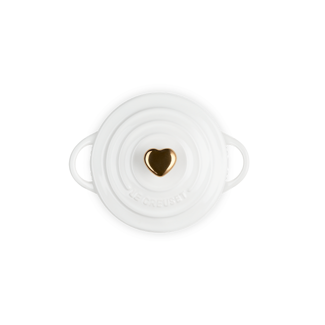 Le Creuset Le Creuset Mini Round Cocotte with Heart Knob