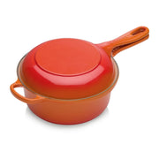 Le Creuset Le Creuset Signature Cast Iron 2-in-1 Multifunction Saucepan + Skillet Flame