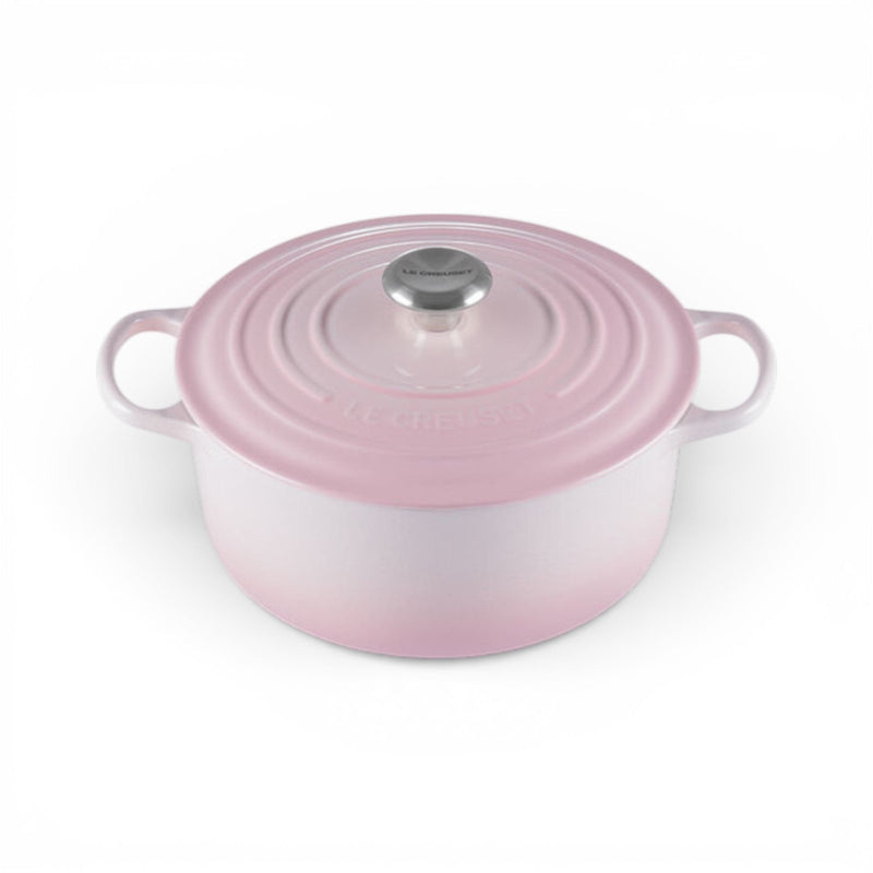 Le Creuset Le Creuset Signature Cast Iron 5.5 QT (5.3L) Round French Oven Shell Pink