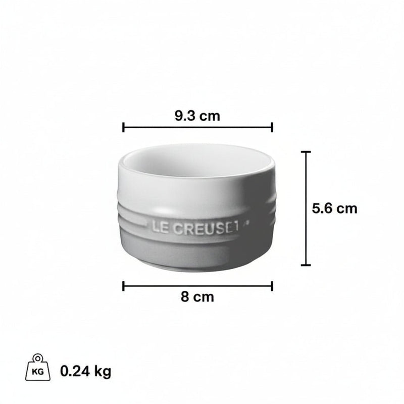 Le Creuset Le Creuset Stoneware Bleu Riviera Stackable Ramekin - Set of 2
