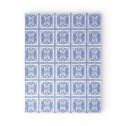 Lemontree Lemon Tree Stone Washed Cotton Reversible Throw Blanket - Blue